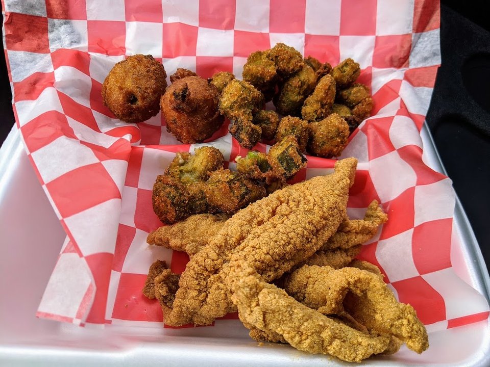Catfish and Fried Okra